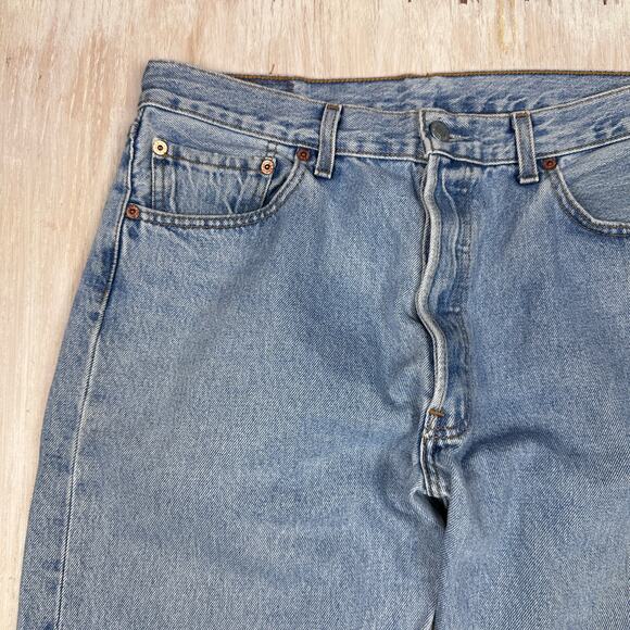 Levi's 501 XX Button Fly Original Fit 100% Cotton Blue Denim Jeans Men's 34X34 - Picture 4 of 14